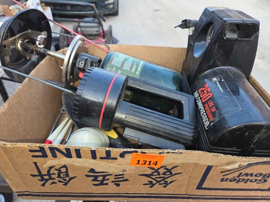 Box of Assorted Fishing/Camping Items