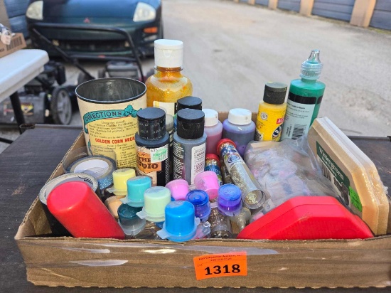 Box of Office and Crafting Items.