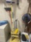 brooms; tool storage stand