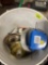 miscellaneous bucket of electrical outlets