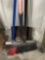 brooms and shovel