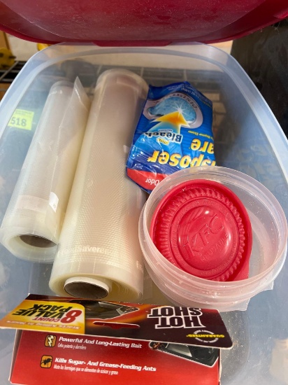Rubbermaid bowl with lid; hot shot killer