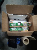 box of drain aways; misc