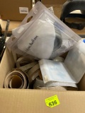 box of trim; shower head