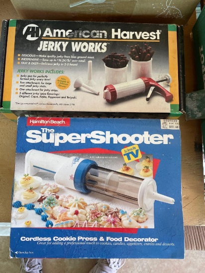 Jerky maker and cookie press/food decorator
