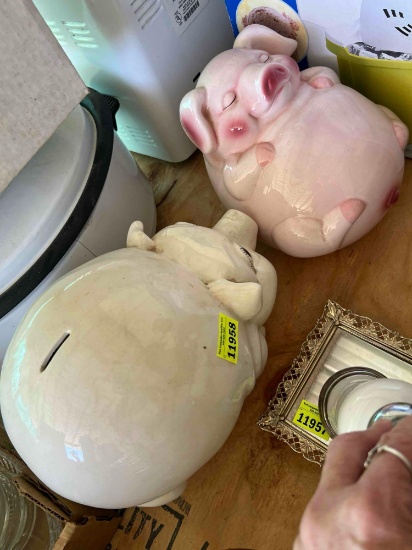 2 piggy banks 2 times the money
