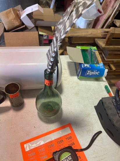 Green Glass vase