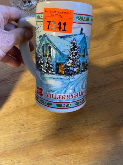 Miller highlife Christmas beer Stein
