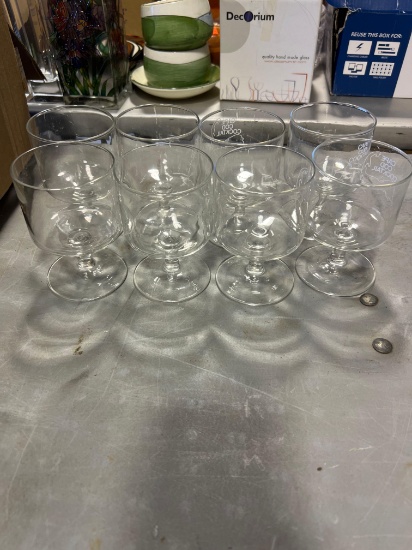 Stemmed shrimp cocktail glasses
