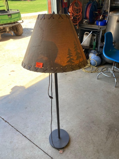 Vintage lamp with shade