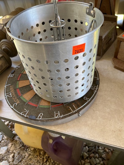 Seafood boiler insert and dartboard