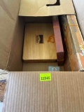 Box contains Marlboro poker set, Parcheesi and scrabble games