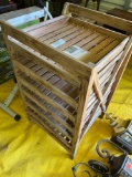 Wooden storage rack
