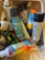 Break parts cleaner, sun screen, glow in the dark paint and other spray paints