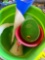 Bucket full of funnels