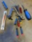 Steel unibit bit, screwdrivers, drill bits and other items