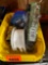 Horseshoe shims, teflon tape, hose fitting