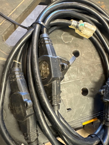Extension cord with sockets