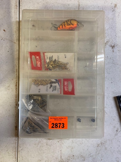 Container with fishing lures