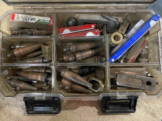 Husky case with items inside