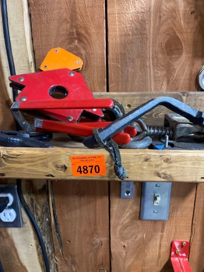 Magnetic weld holder, clamps and other various items