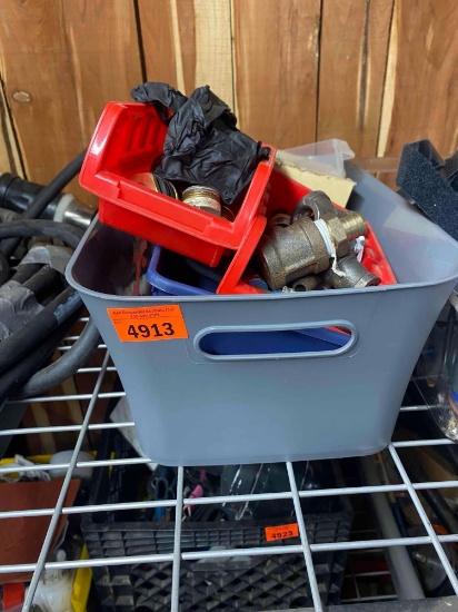 Gas fittings, D-ring, carabiners ,matches