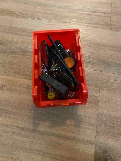 Glasses, paper clips, screw driver tip