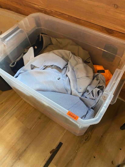 Tote of work clothes