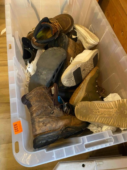 Tote of various shoes and sizes