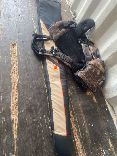 Camo backpack and gun case