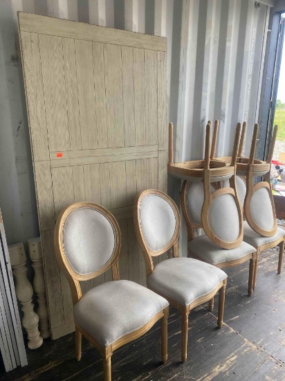 Table with chairs measurements in photos