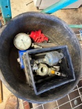 Gauge, gas regulator, hydraulic parts and other items