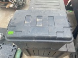Tote with unknown plastic items