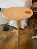 Round wooden table
