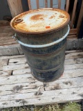 Empty 55 gallon drum