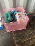 Hand weights and books