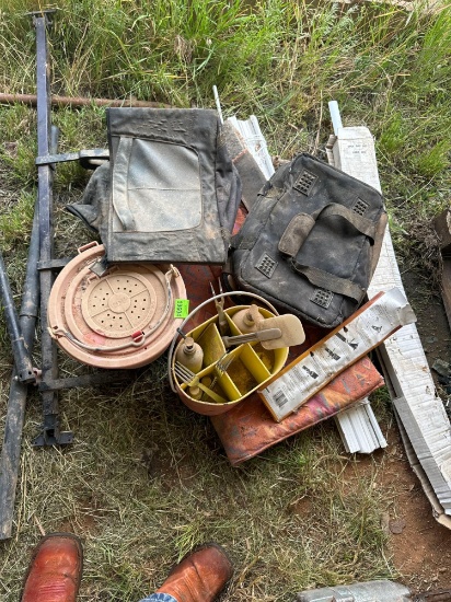 MInnow bucket, bags and other misc items