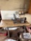 Consew model 206rb-2 industrial sewing machine table with foot start