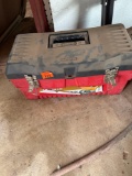 Stack on plastic toolbox