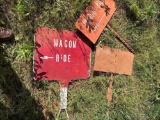 Wagon ride signs