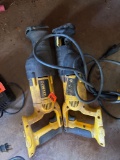 (2) 18v dewalt reciprocating saws
