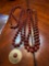 2 beads necklaces one with pendant