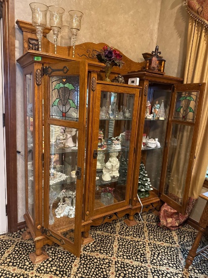 China cabinet only, 60 x 14 inches, 69 inches height items not included, Bring Help to move