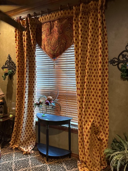 Drapes and rod only