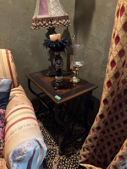 Side table only, 26 x 16 inches, 25 inches height Items not included