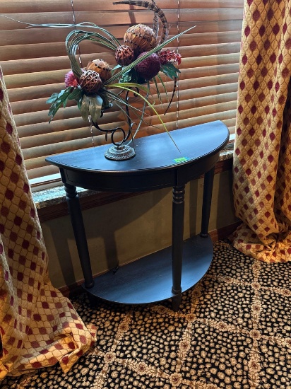 Side table only, 12 x 31.5 inches, 31 inches height item not included
