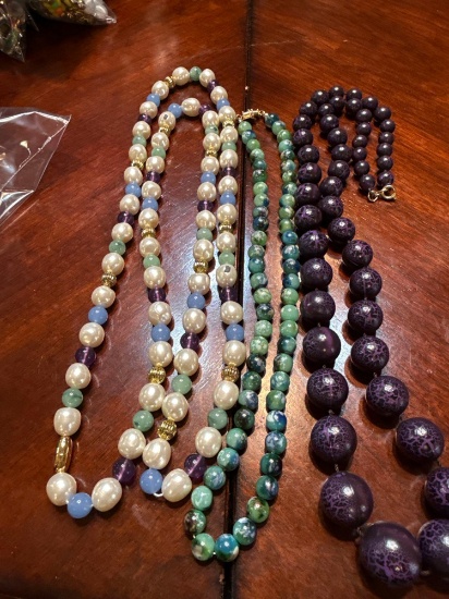 3 Bead necklaces