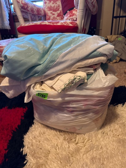 Sack of table runners and sheets