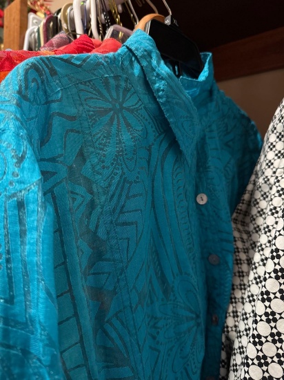 Womens clothing blouses, see photos for sizes and brands