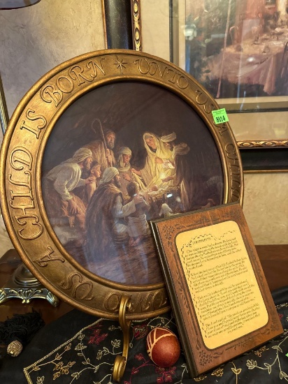 Jesus born and a poem hanger